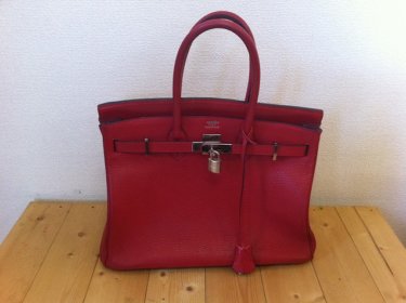 エルメス・バーキン　色補修、パイピング修理